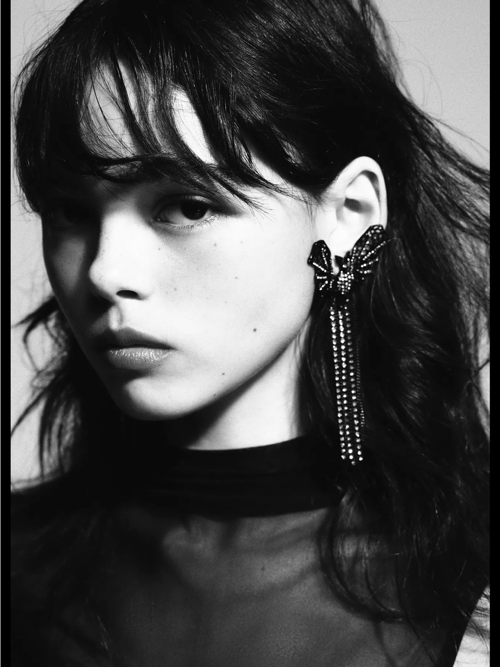 SPARKLY BAT EARRINGS